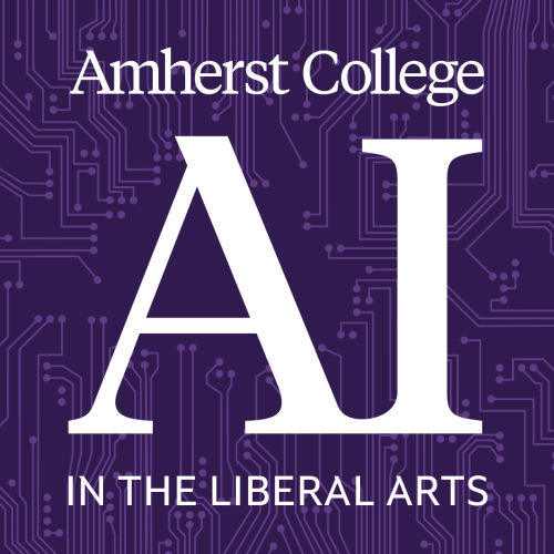 purple background ai letter AI in the Liberal Arts logo.